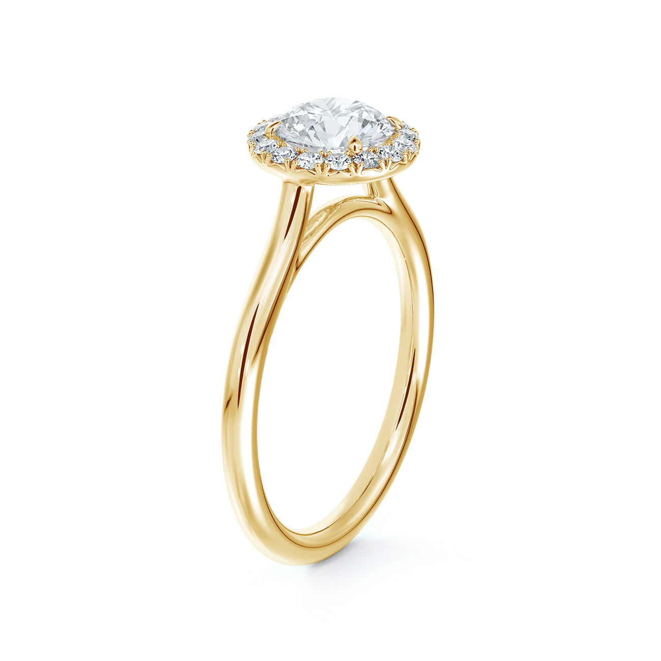 De Beers Forevermark Centre Of My Universe™ Round Brilliant Halo Engagement Ring