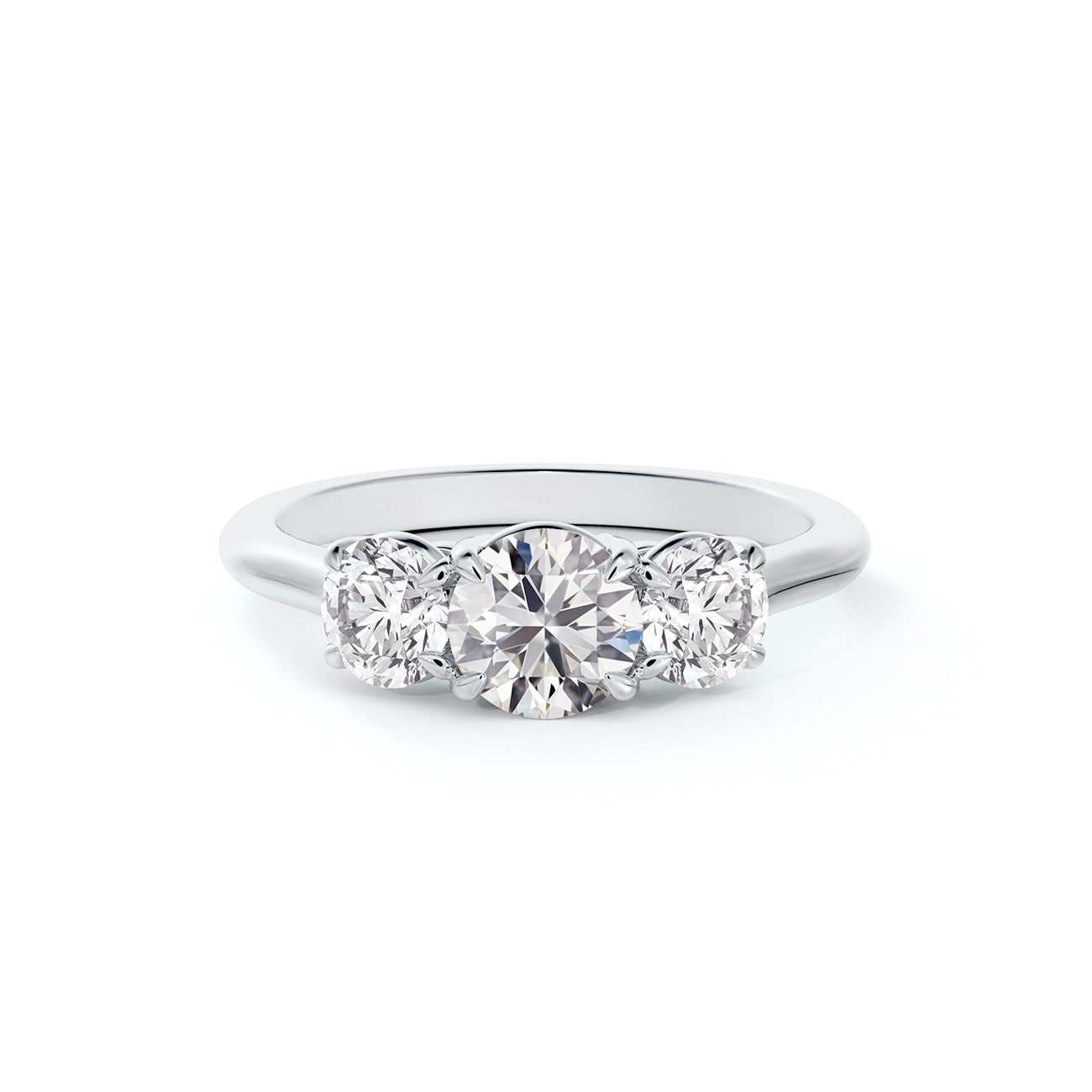 De Beers Forevermark Journey Three Stone Anniversary Ring