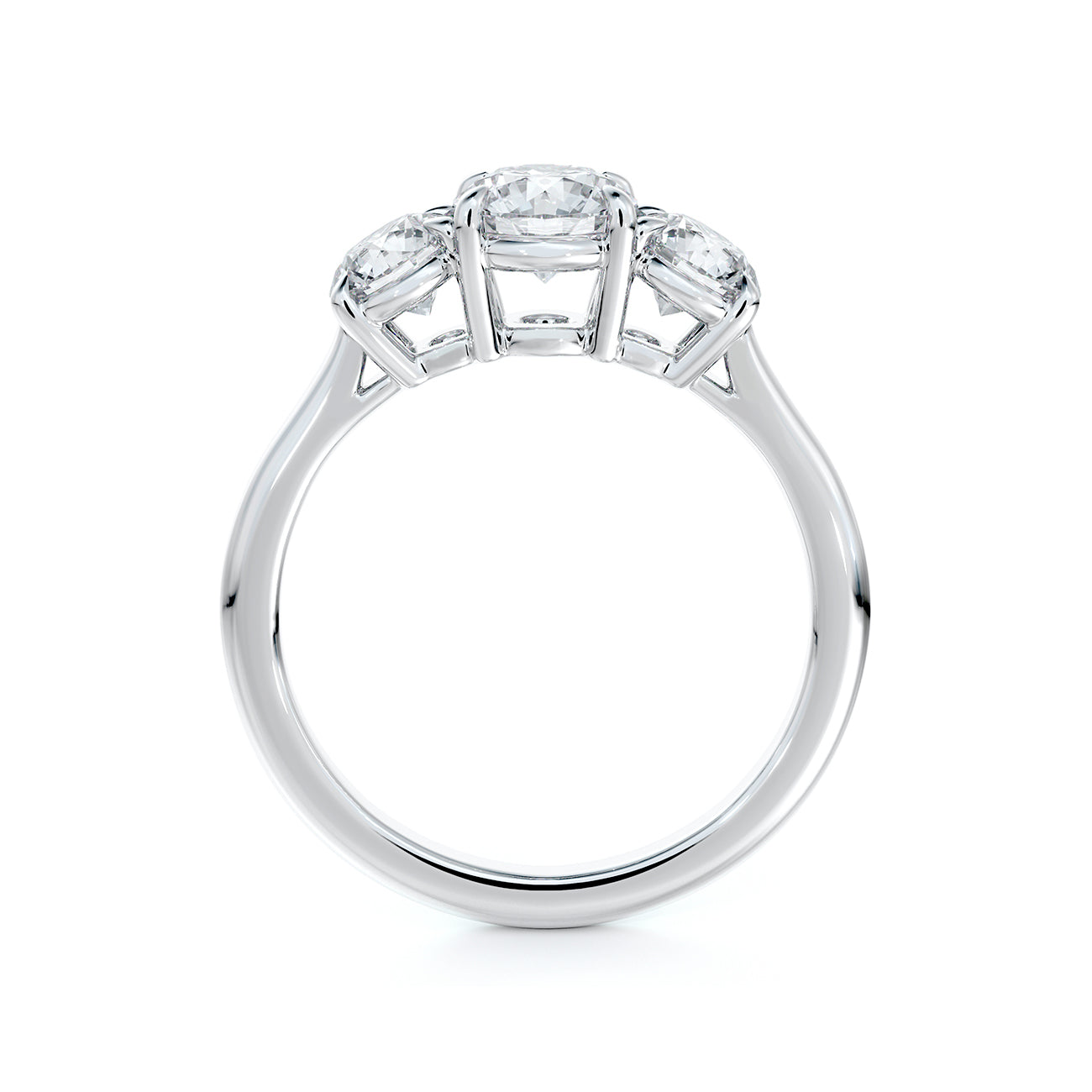 De Beers Forevermark Journey Three Stone Anniversary Ring