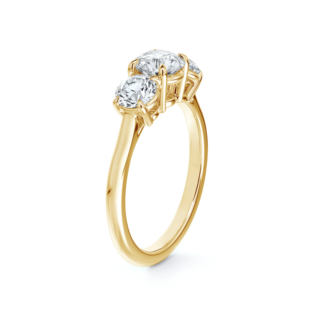 De Beers Forevermark Journey Three Stone Anniversary Ring
