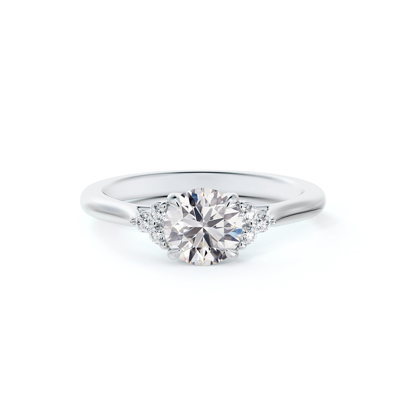 De Beers Forevermark Triple Accent Engagement Ring