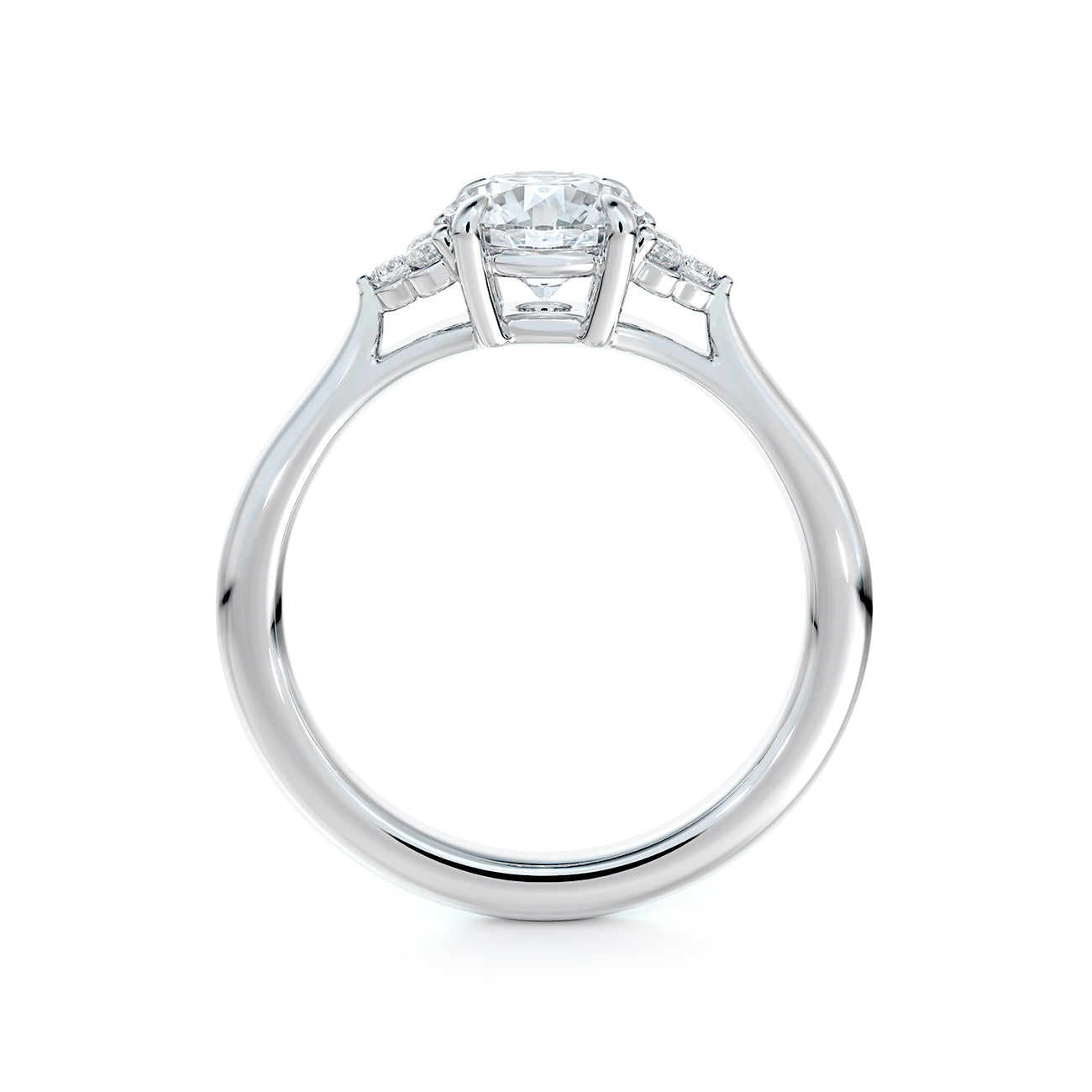 De Beers Forevermark Triple Accent Engagement Ring