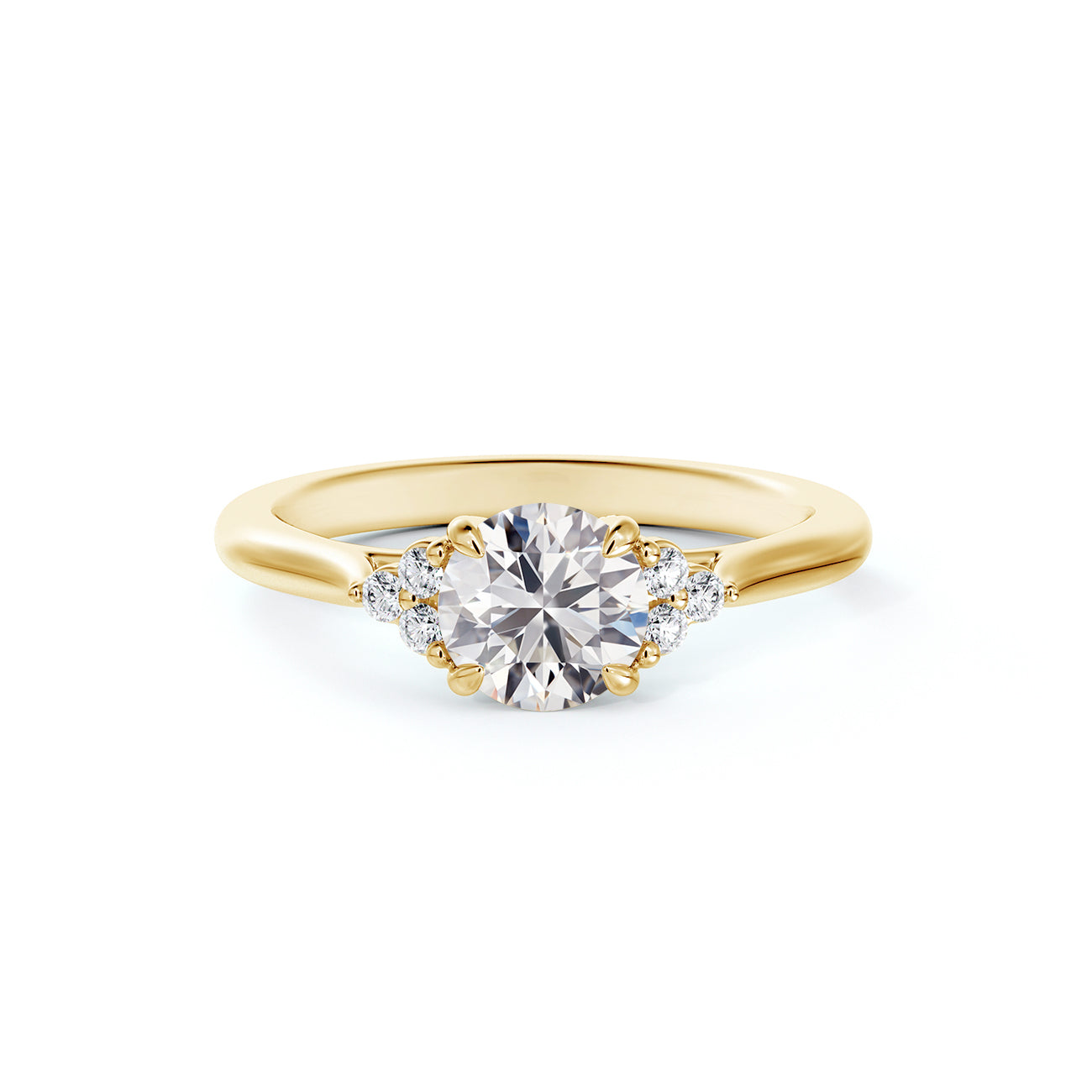 De Beers Forevermark Triple Accent Engagement Ring