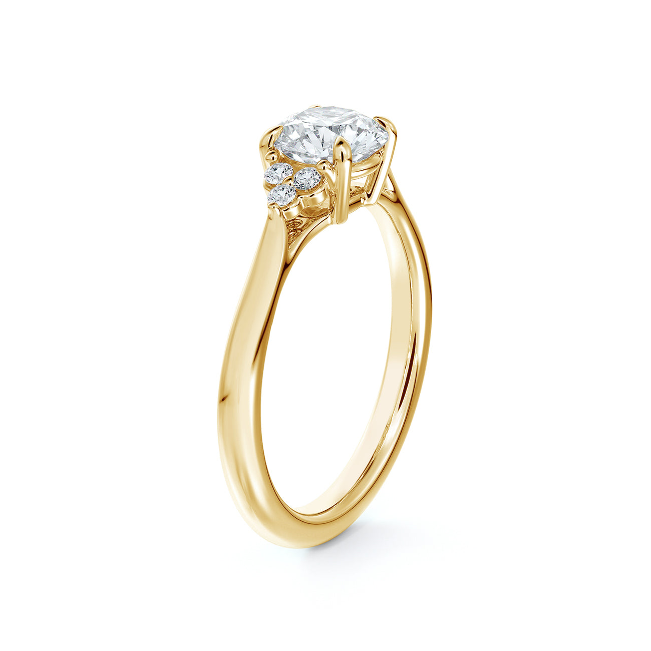 De Beers Forevermark Triple Accent Engagement Ring