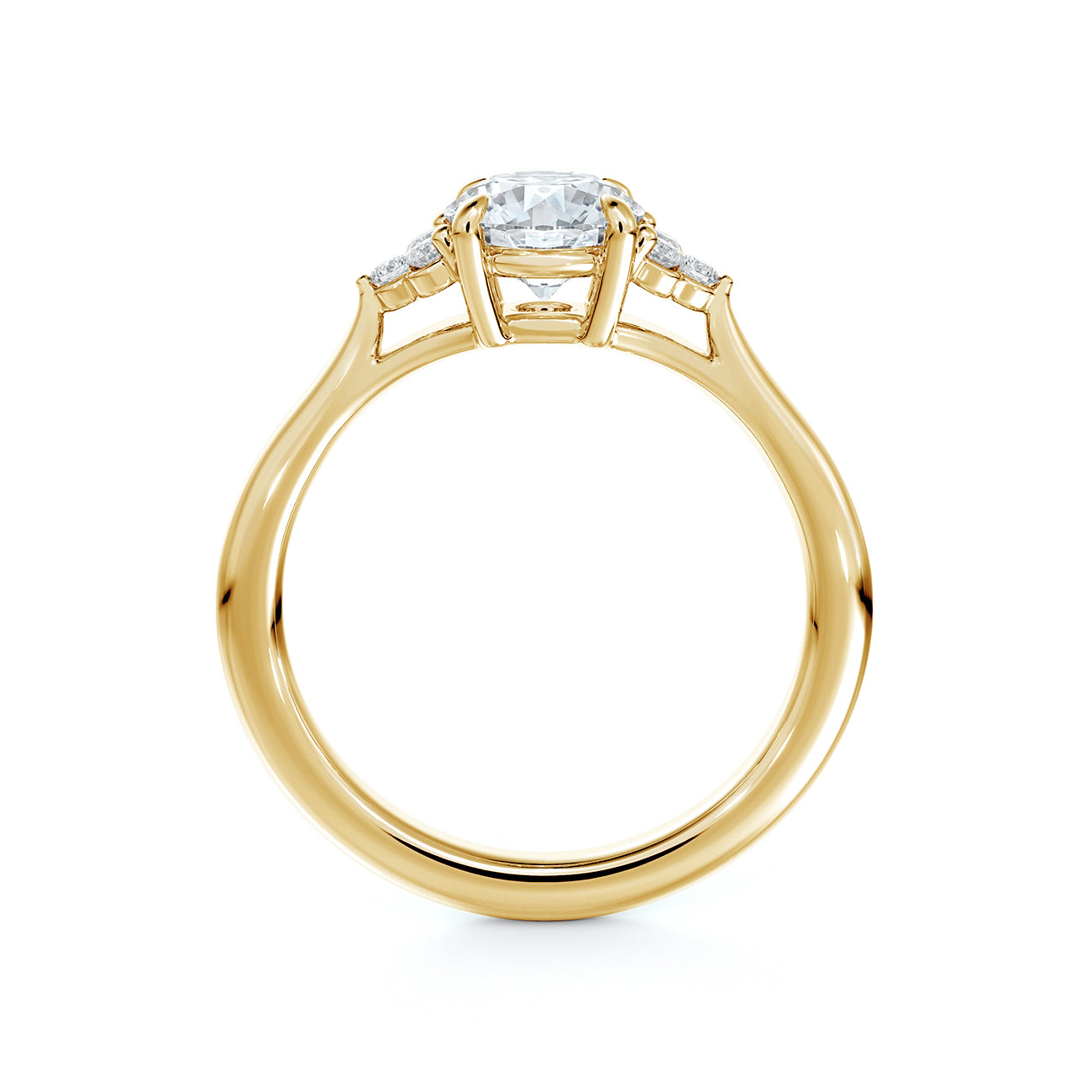 De Beers Forevermark Triple Accent Engagement Ring