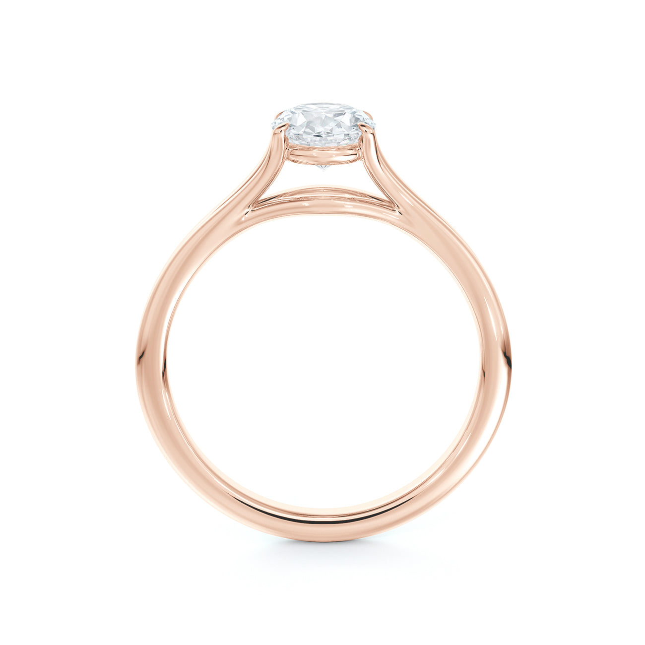 De Beers Forevermark Unity Oval Brilliant Engagement Ring