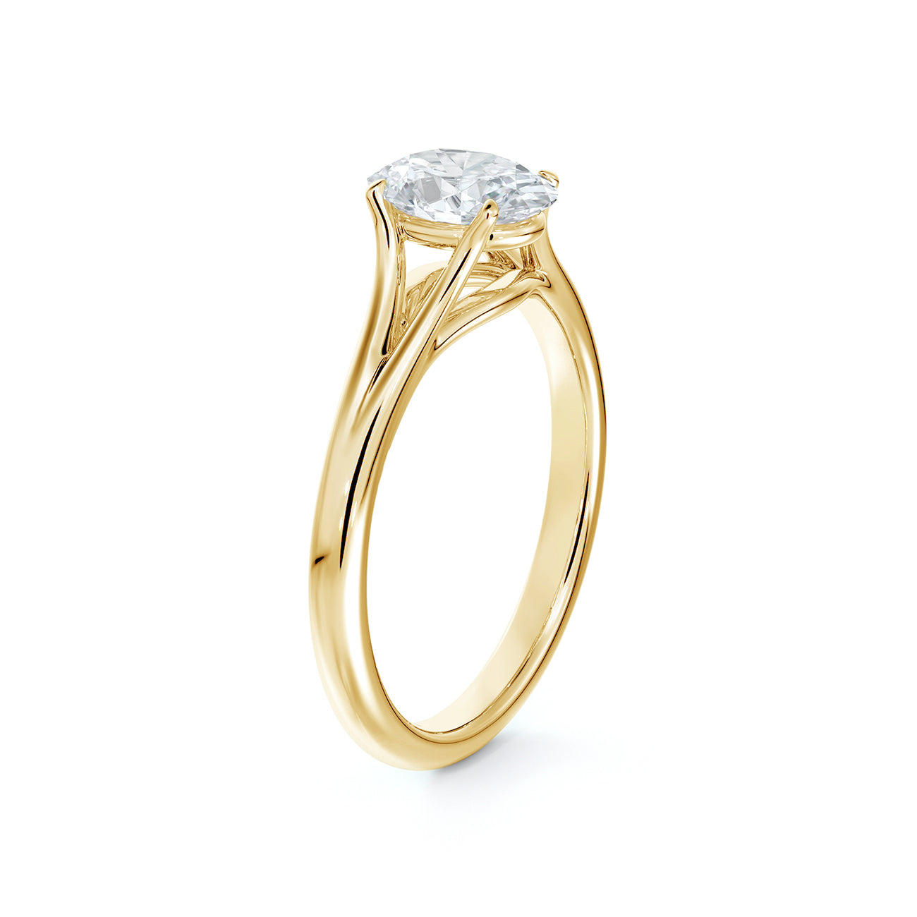 De Beers Forevermark Unity Oval Brilliant Engagement Ring
