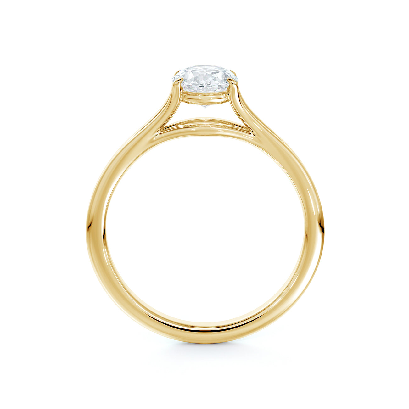 De Beers Forevermark Unity Oval Brilliant Engagement Ring