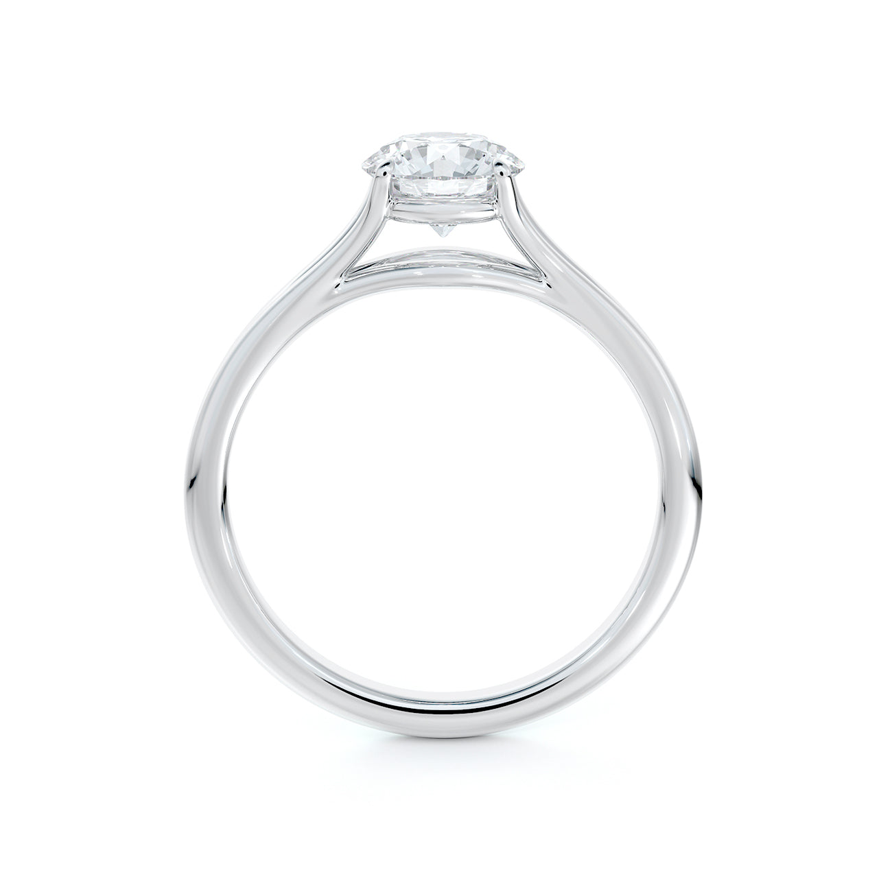 De Beers Forevermark Unity Round Brilliant Engagement Ring