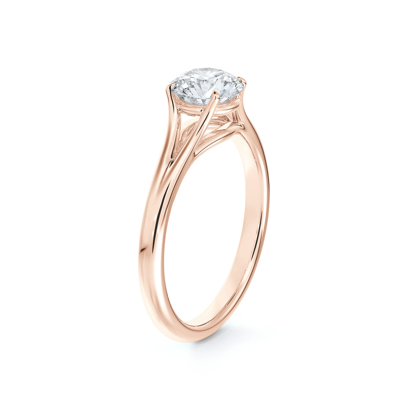 De Beers Forevermark Unity Round Brilliant Engagement Ring
