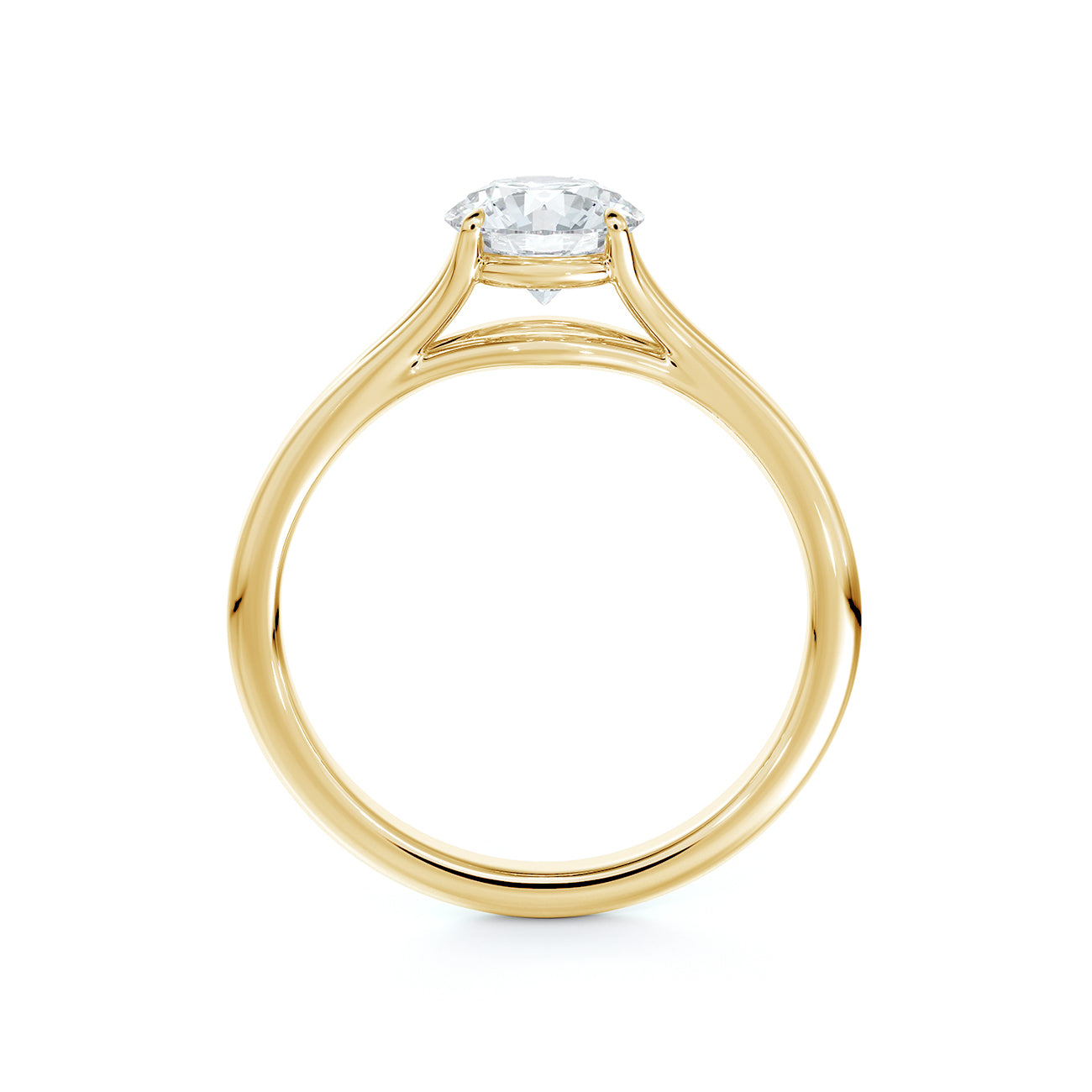 De Beers Forevermark Unity Round Brilliant Engagement Ring