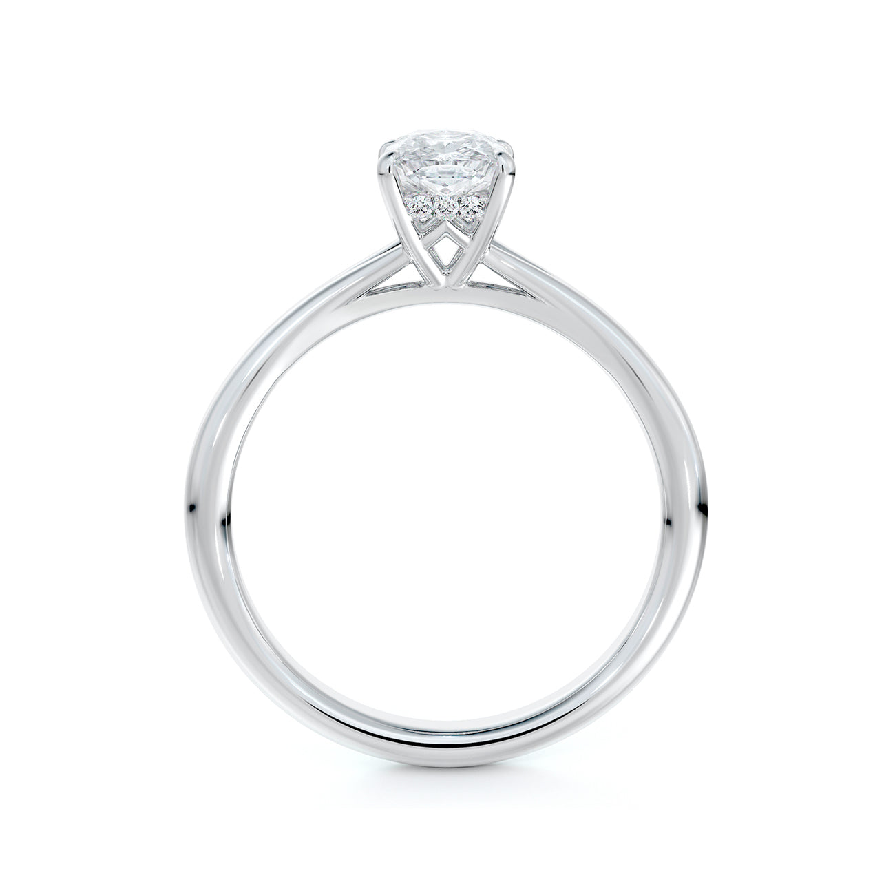 De Beers Forevermark Icon™ Cushion Brilliant Engagement Ring With Diamond Basket