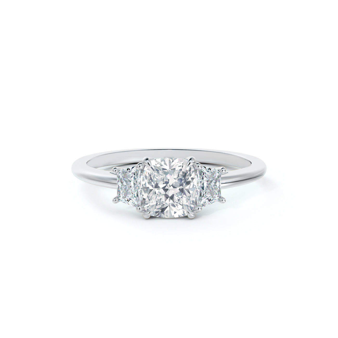 De Beers Forevermark Micaela's Three Stone Illusion Engagement Ring