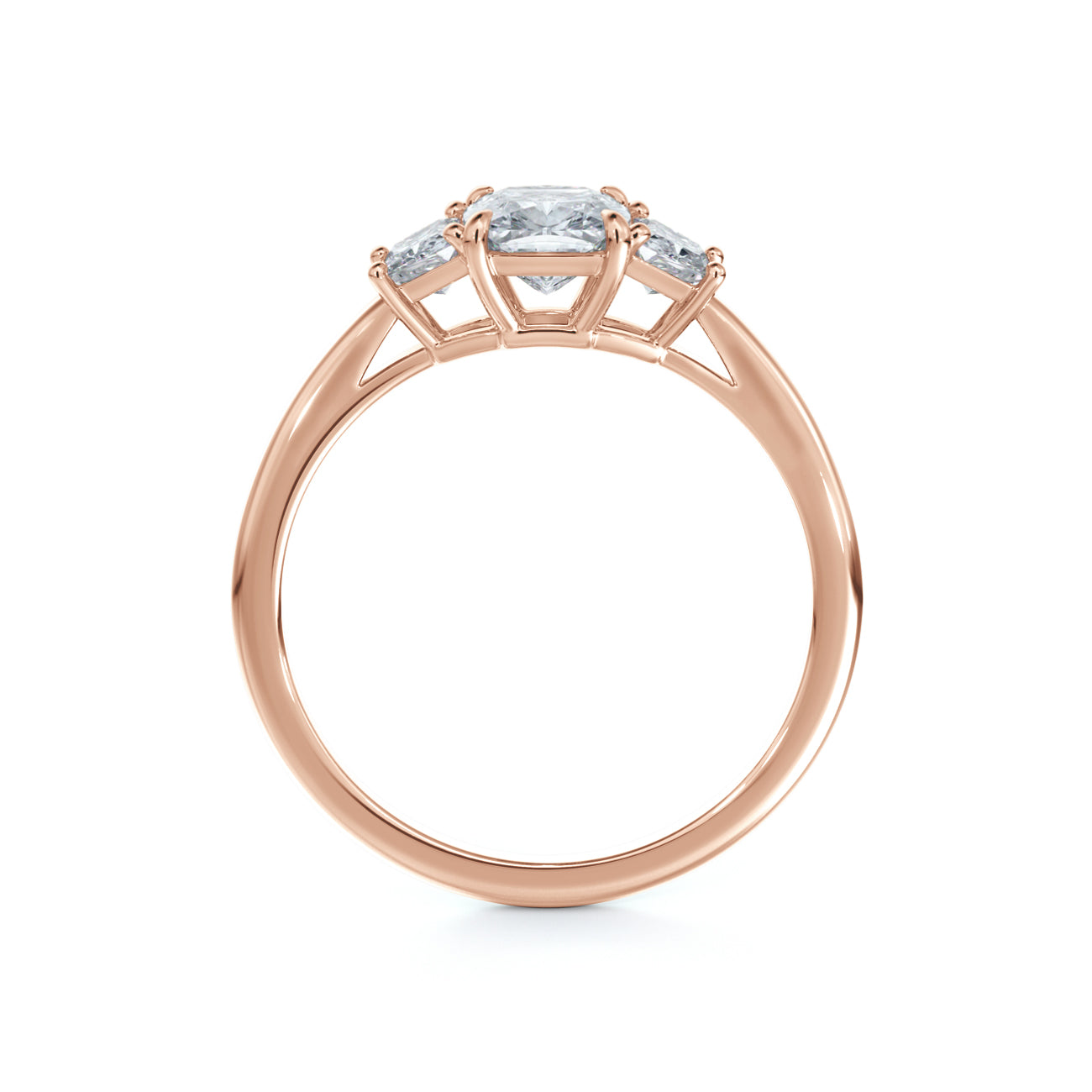 De Beers Forevermark Micaela's Three Stone Illusion Engagement Ring