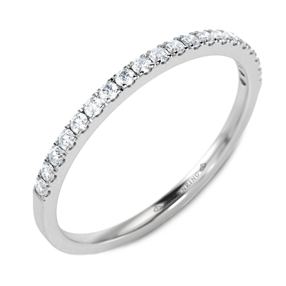 Prong Set Semi-Eternity Anniversary Band with Round Diamonds 0.15ctw
