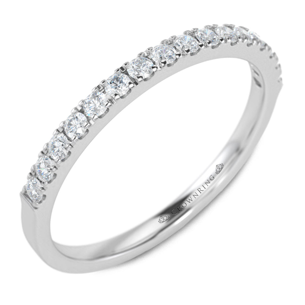 Prong Set Semi-Eternity Anniversary Band with Round Diamonds 1/4ctw