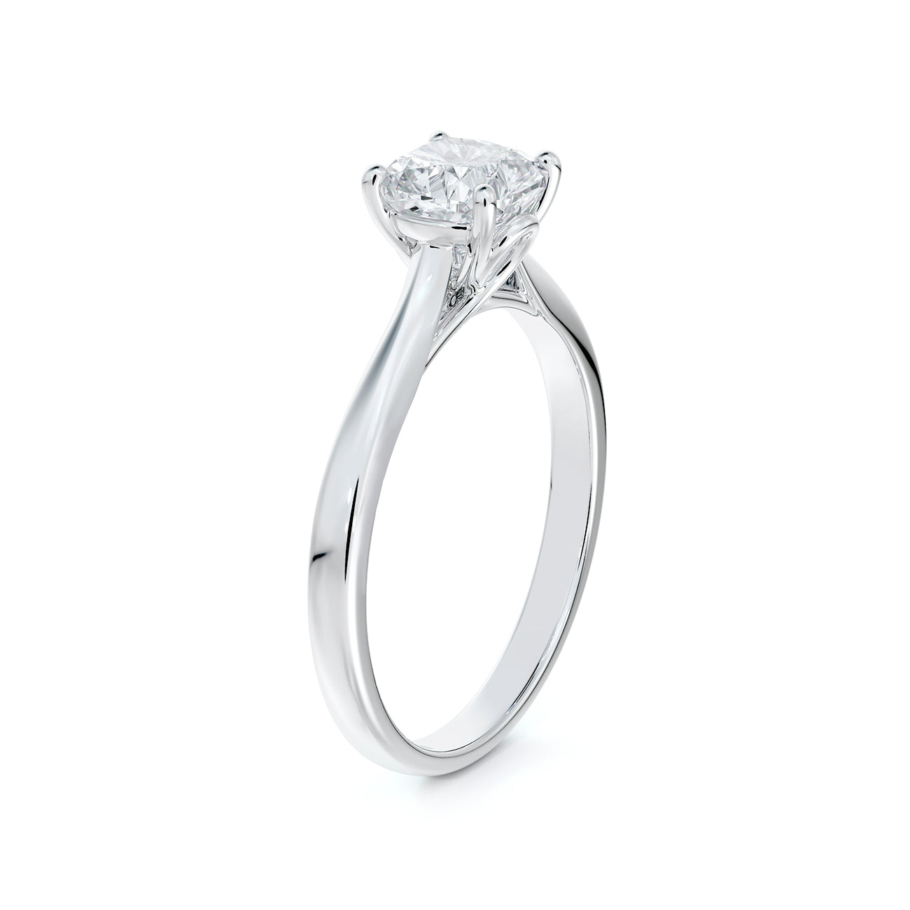 Portfolio by De Beers Forevermark™ Designed Basket Cushion Solitaire