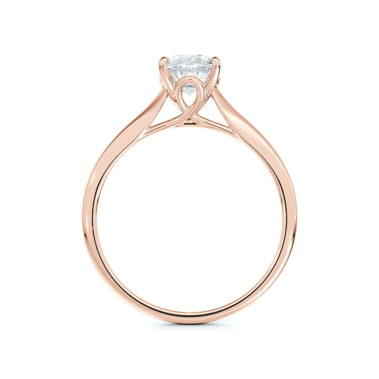 Portfolio by De Beers Forevermark™ Designed Basket Oval Solitaire