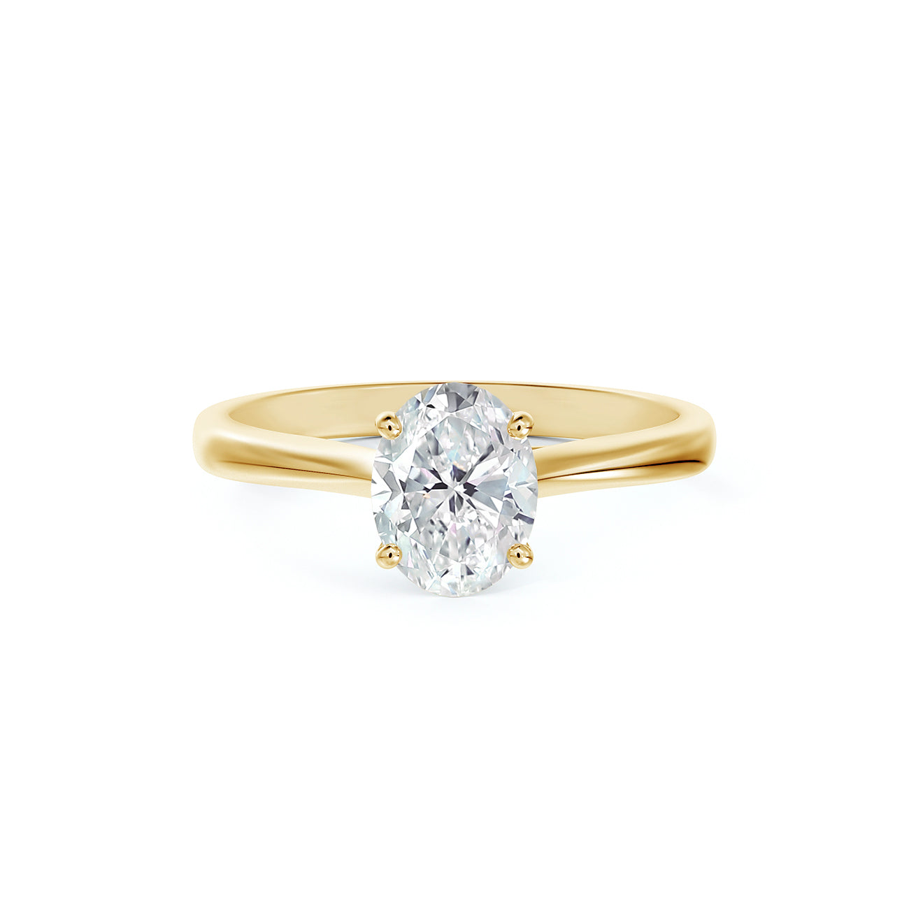 Portfolio by De Beers Forevermark™ Designed Basket Oval Solitaire