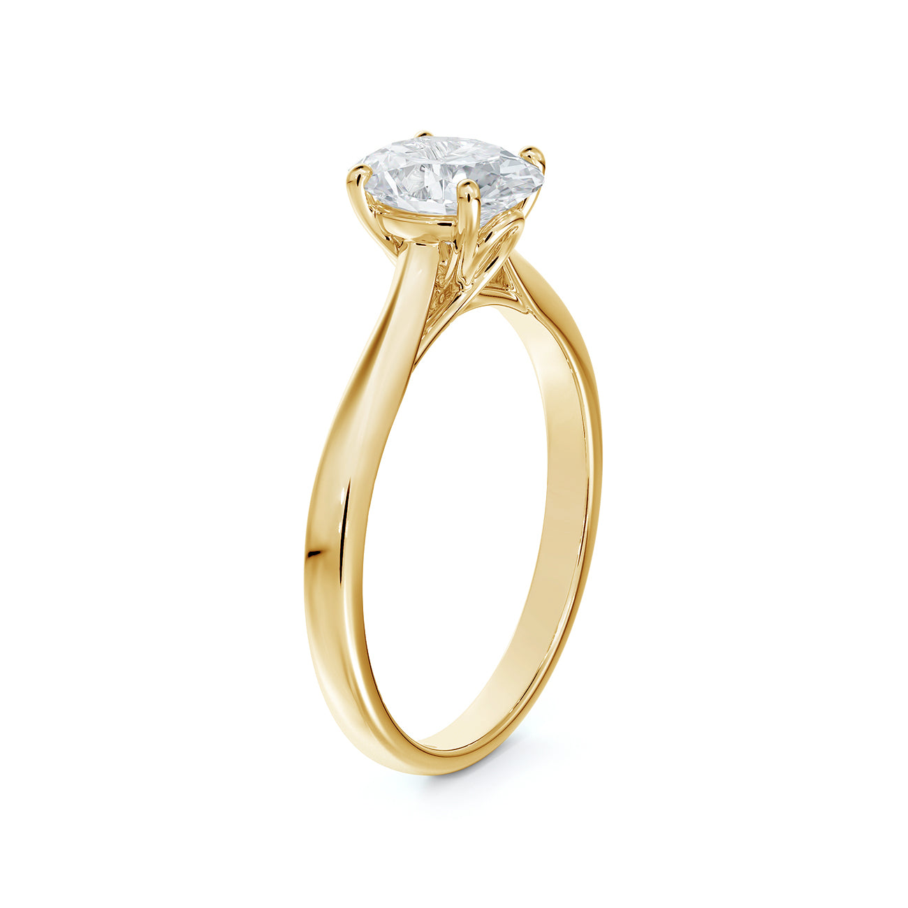 Portfolio by De Beers Forevermark™ Designed Basket Oval Solitaire