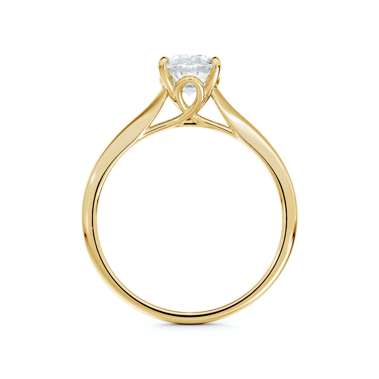 Portfolio by De Beers Forevermark™ Designed Basket Oval Solitaire