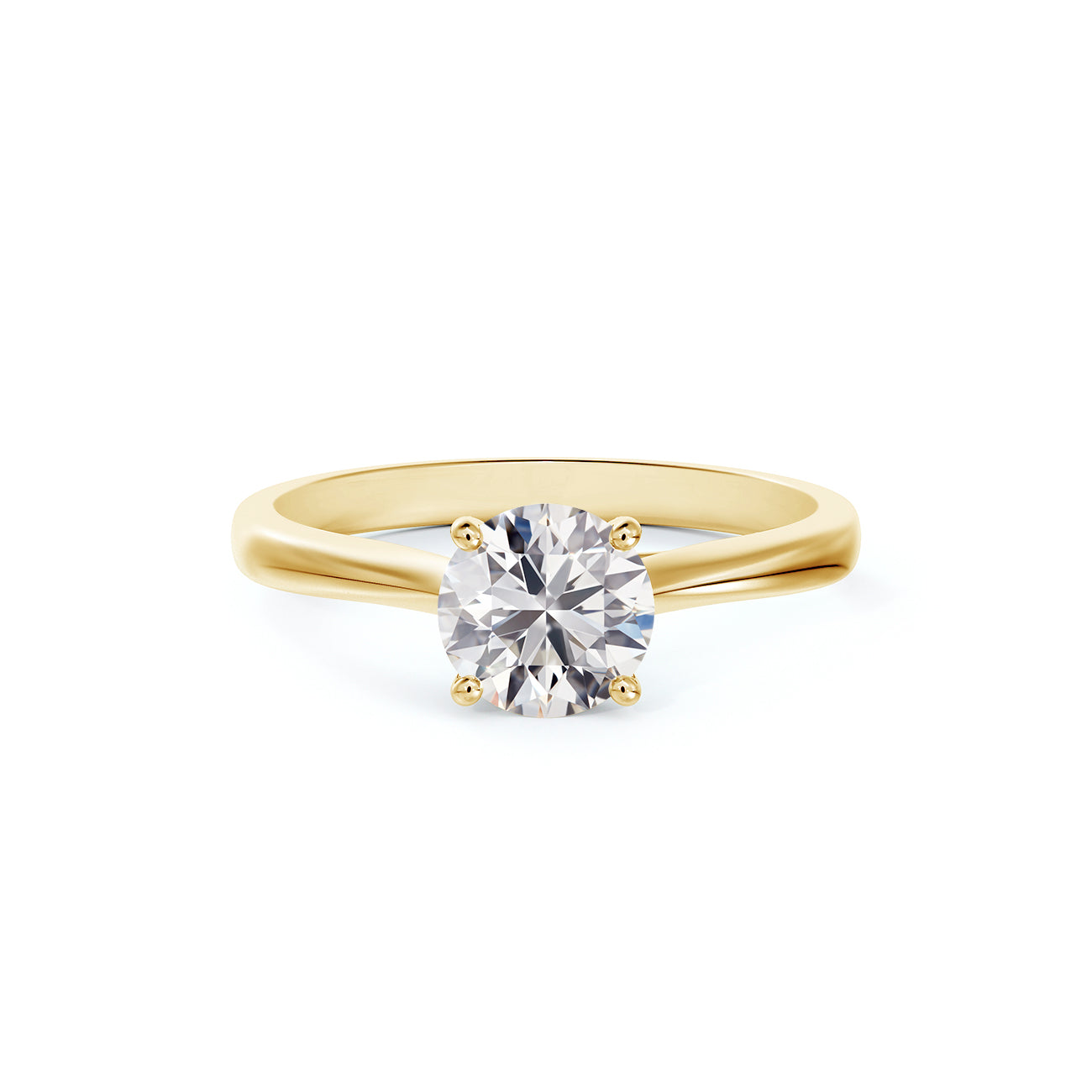 Portfolio by De Beers Forevermark™ Designed Basket Round Solitaire