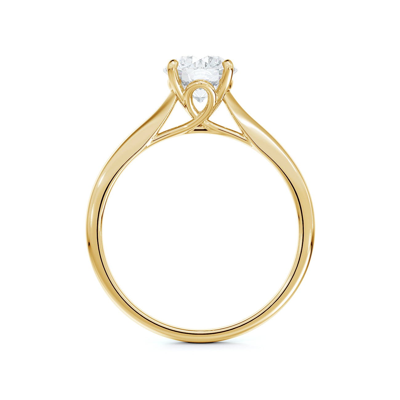 Portfolio by De Beers Forevermark™ Designed Basket Round Solitaire