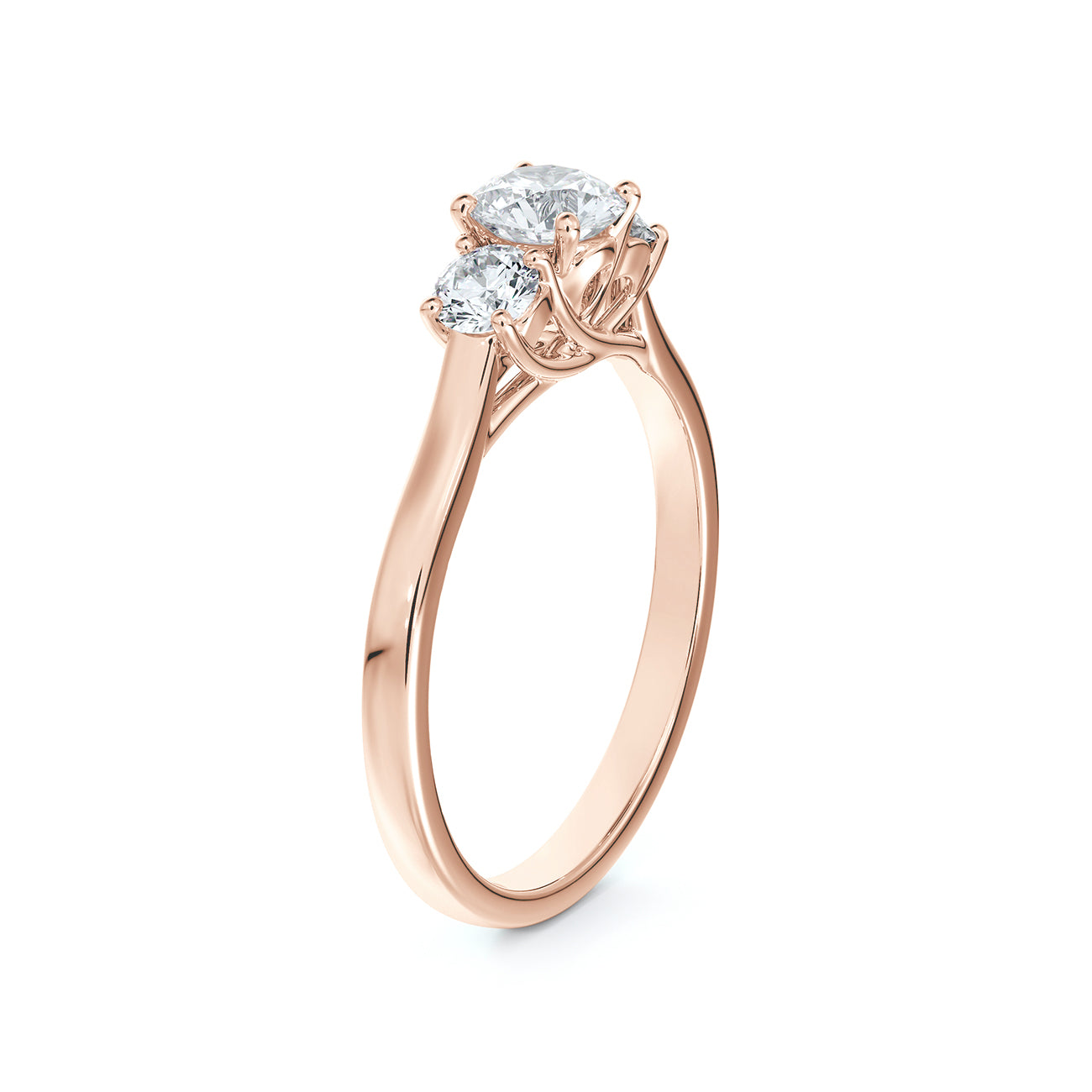 Portfolio by De Beers Forevermark™ Three Stone with Designed Basket