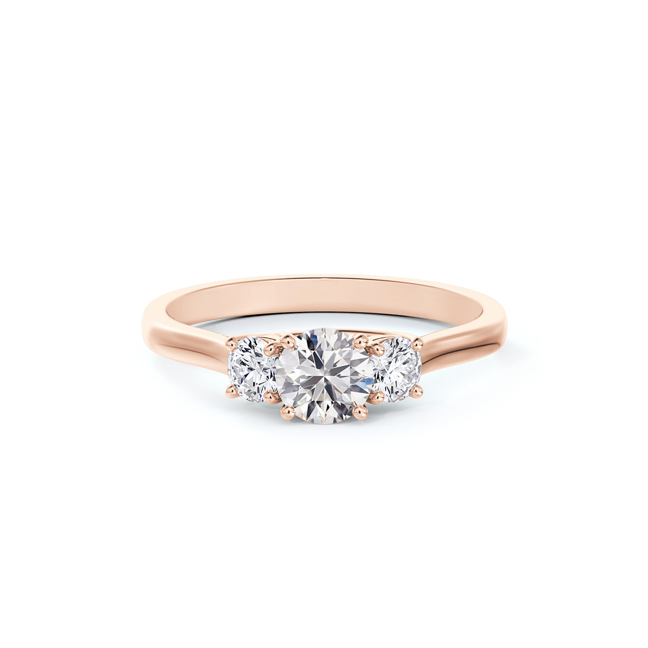 Portfolio by De Beers Forevermark™ Three Stone with Designed Basket