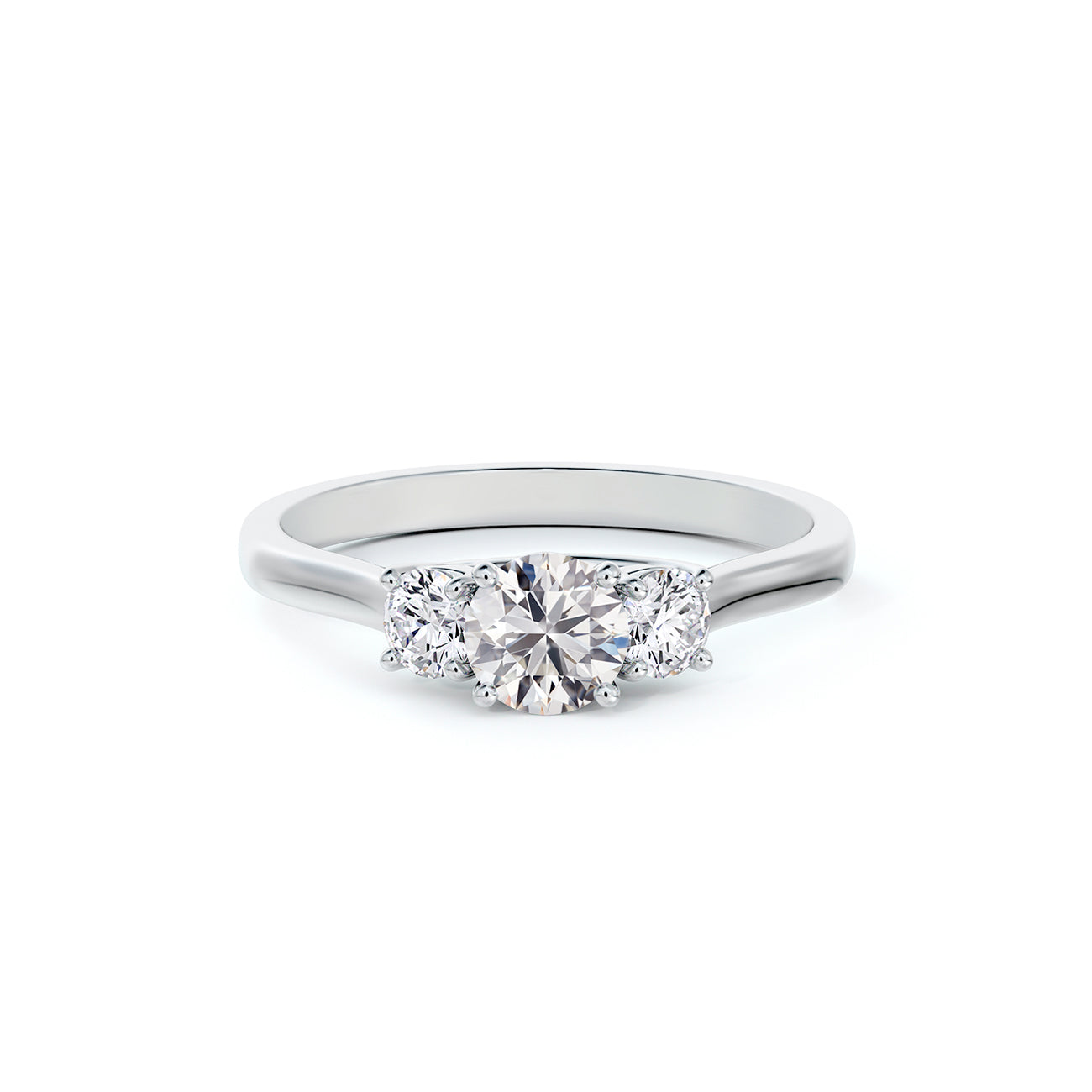 Portfolio by De Beers Forevermark™ Three Stone with Designed Basket