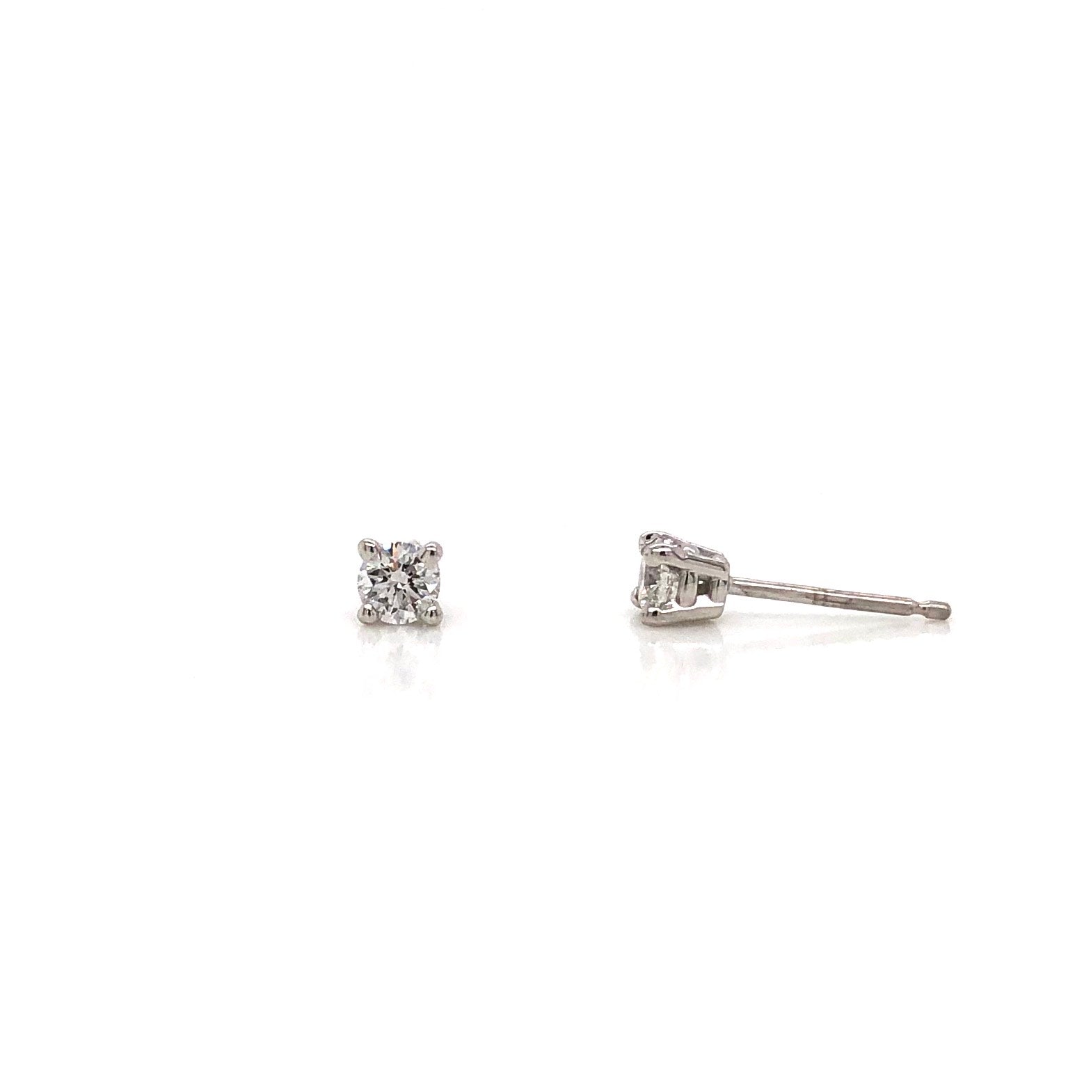 14KW Diamond Stud Earrings 0.33ctw