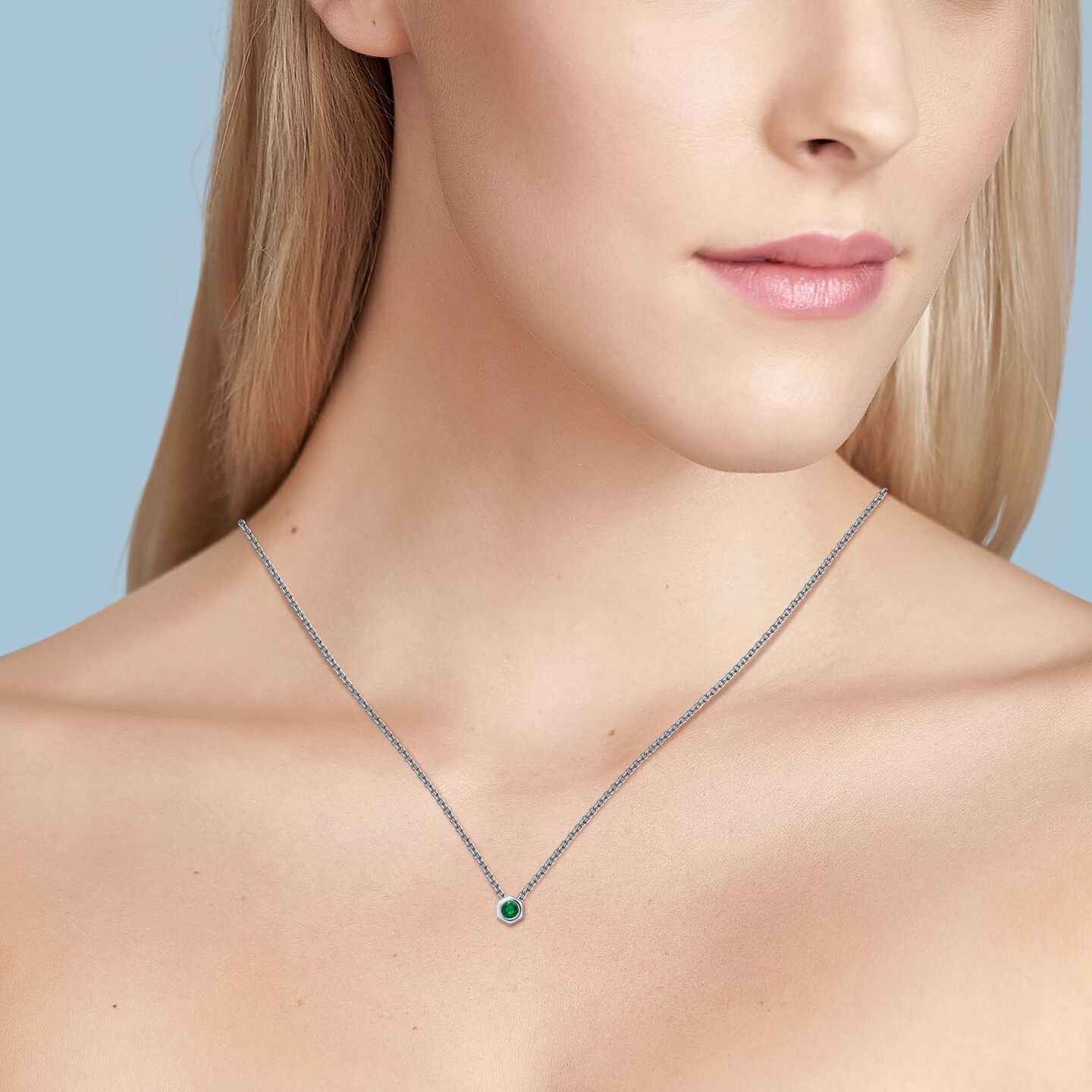 Birks Bee Chic Emerald and Silver Necklace