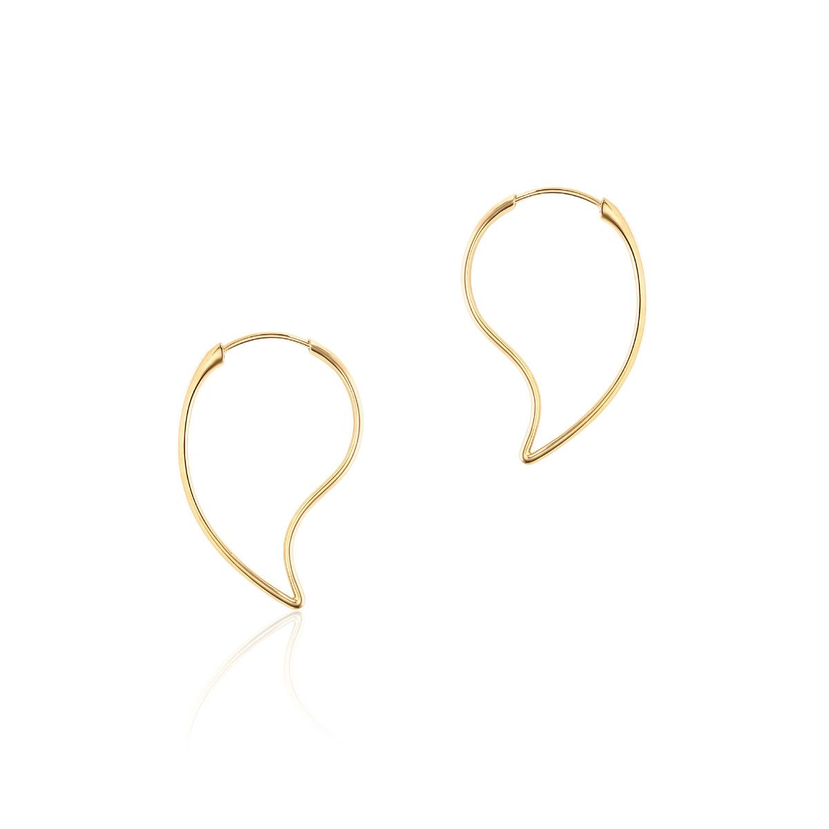 Birks Petale 18K Yellow Hoop Earrings