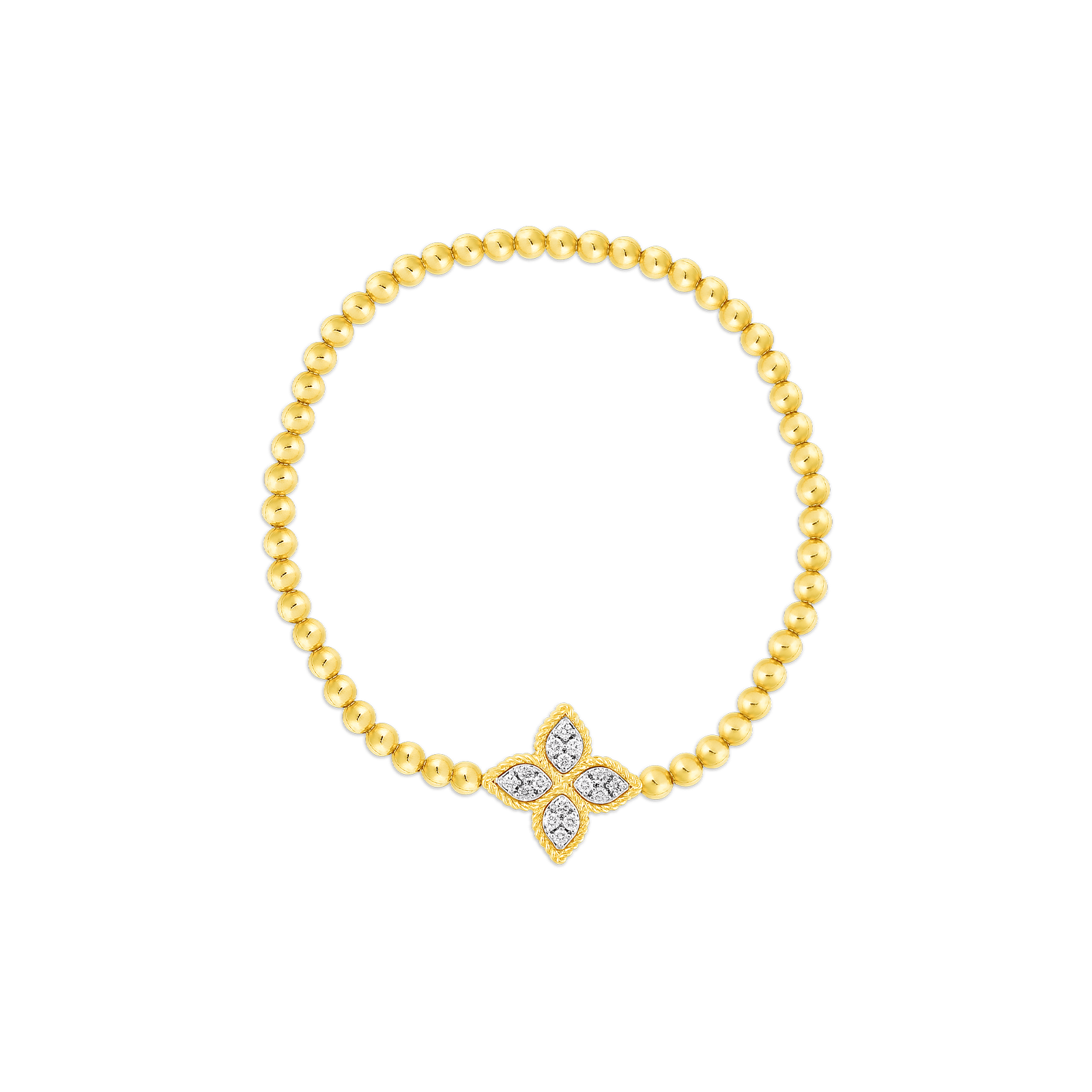 Roberto Coin 18KY Princess Flower Bracelet