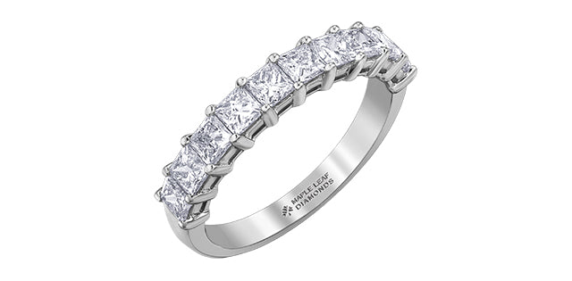 18KW Princess Cut Diamond Band