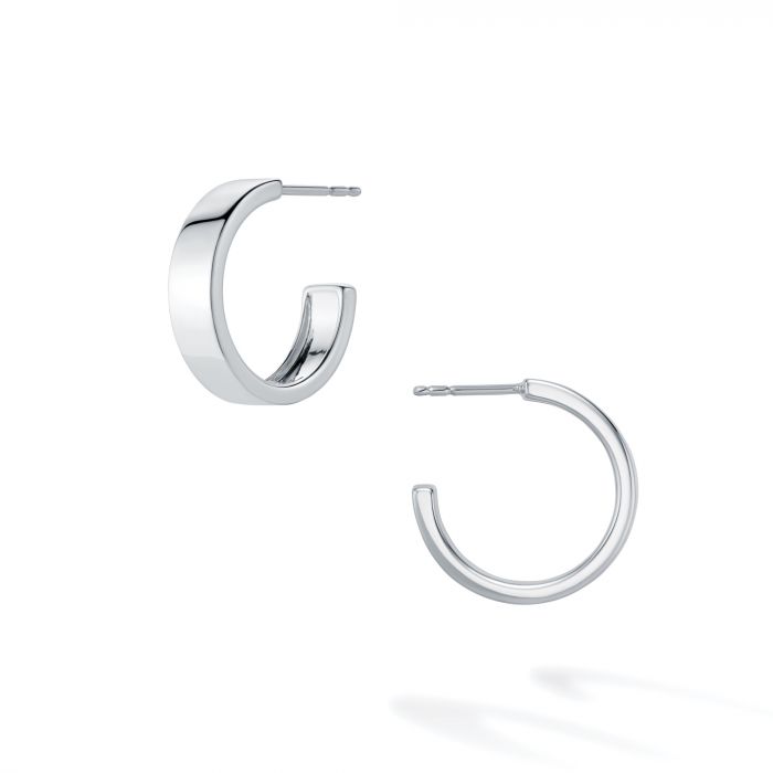 Birks Essentials Silver 15mm Bold Hoop Earrings