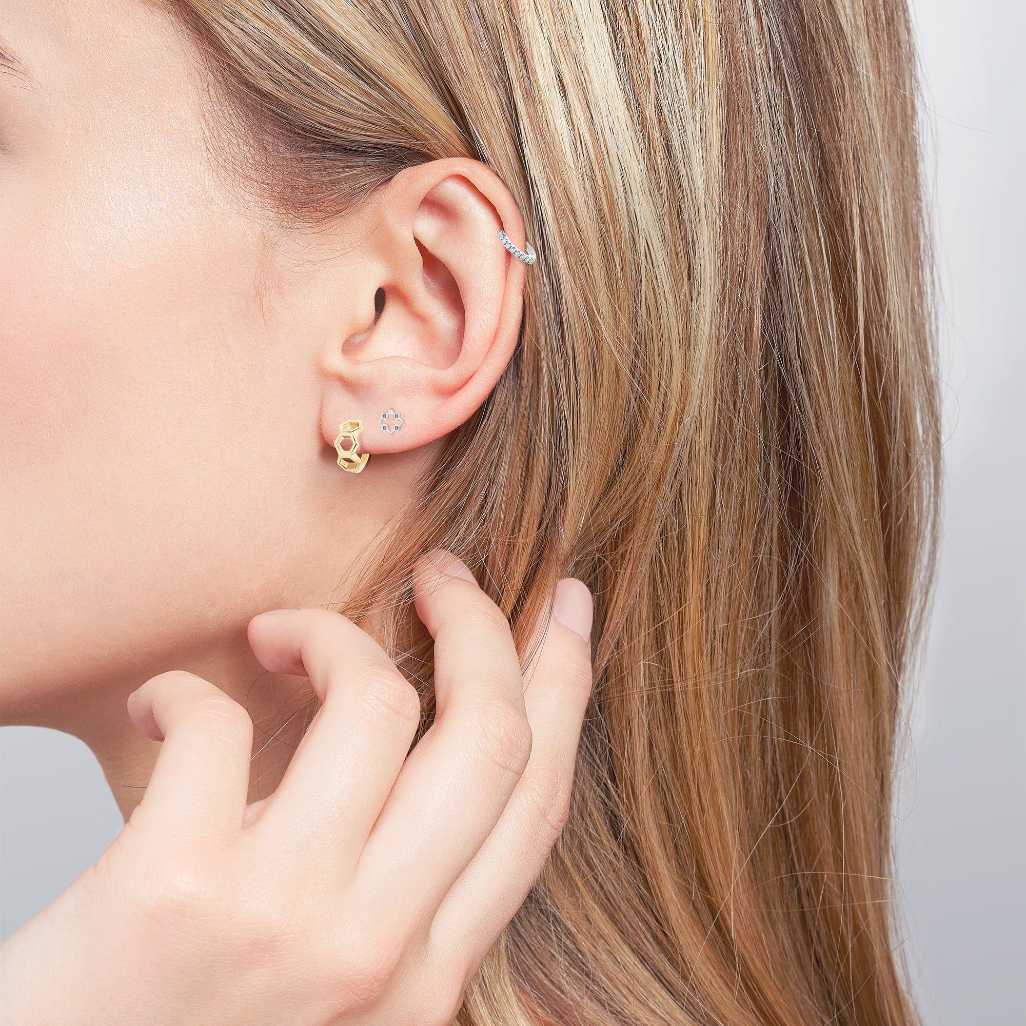 Birks Muse Silver Stud Ear