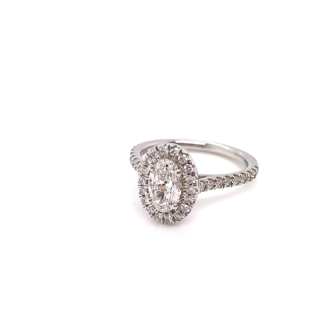 De Beers Forevermark Halo Diamond Engagement Ring