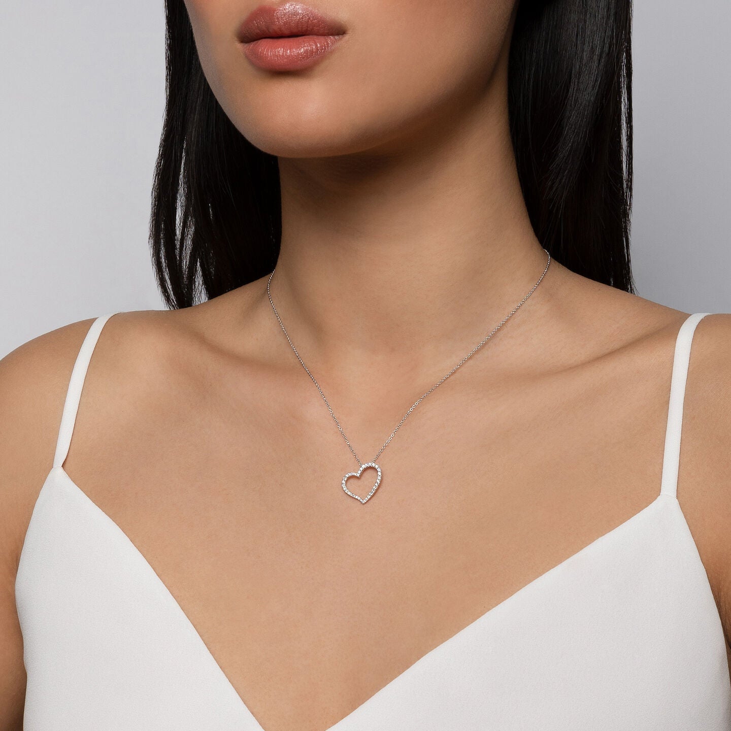 Birks Rosee Du Matin Diamond Heart Necklace