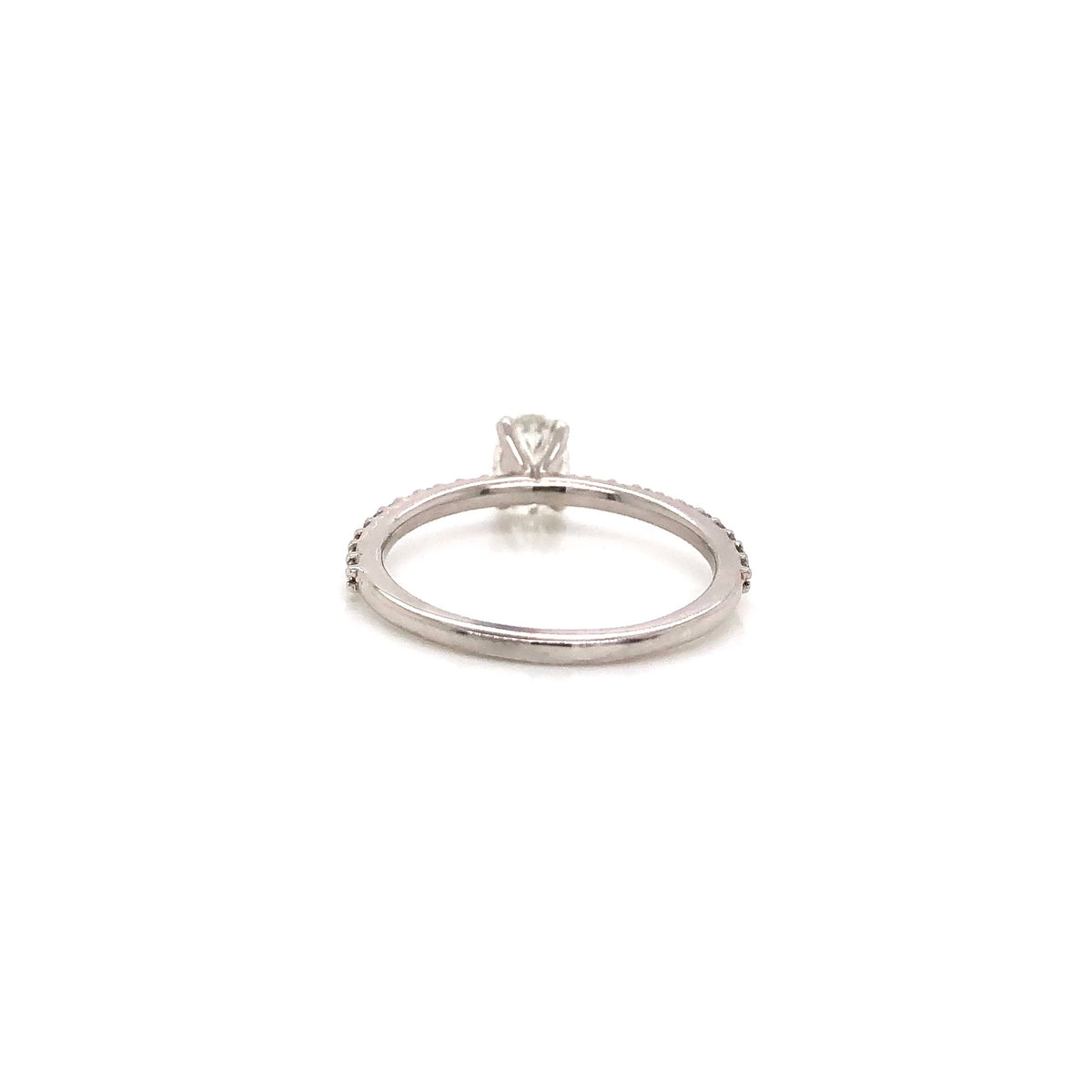 Forevermark Solitaire Engagement Ring with Shoulder Diamonds