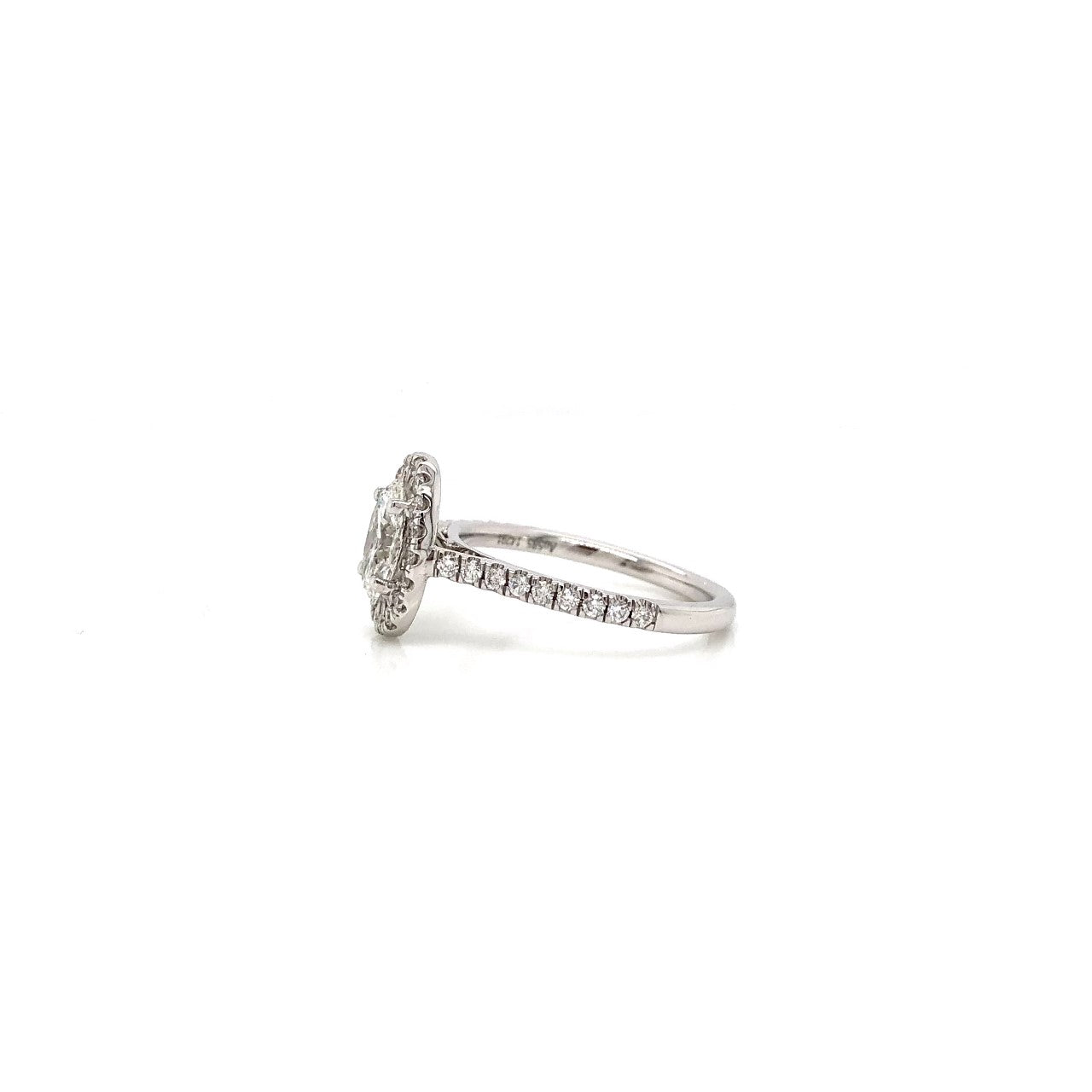 De Beers Forevermark Halo Diamond Engagement Ring