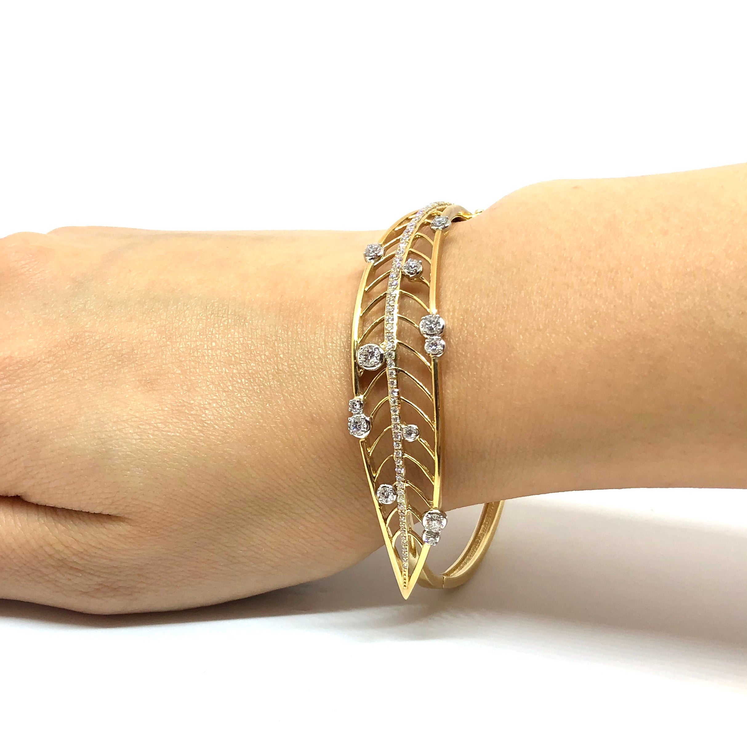 14K Willow Canadian Diamond Bracelet
