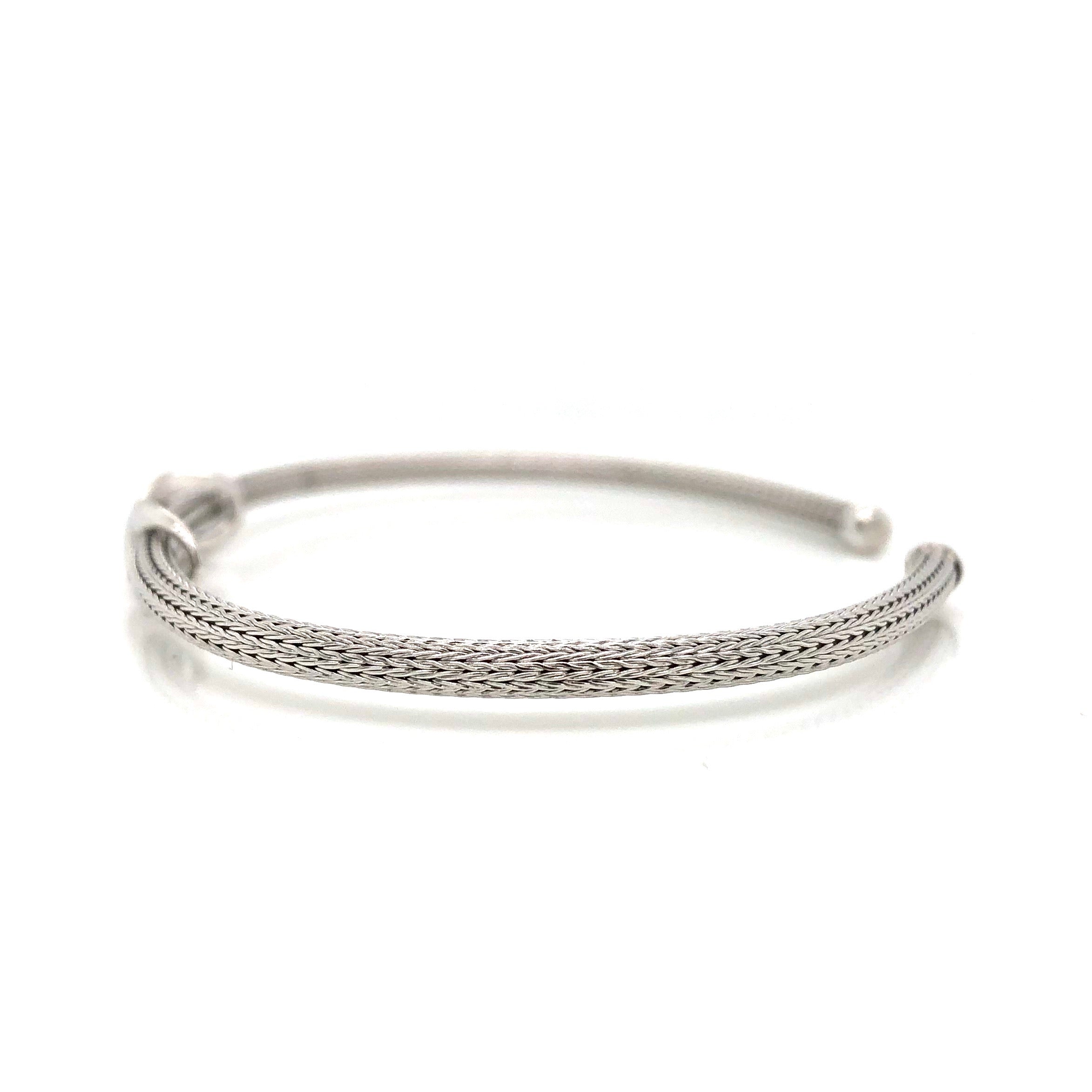 Sterling Silver Open End Bangle