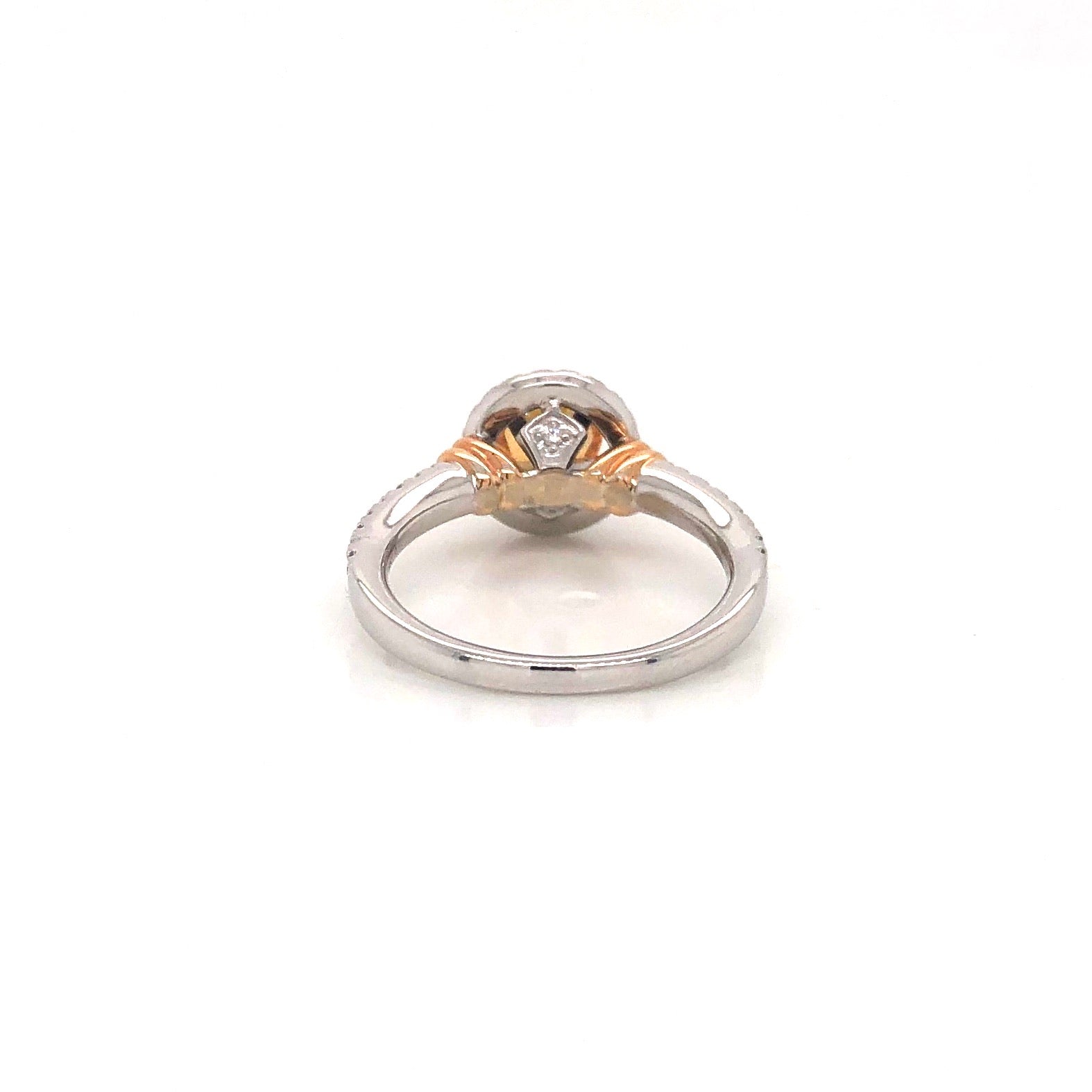 White Gold and Spessartite Garnet Ring