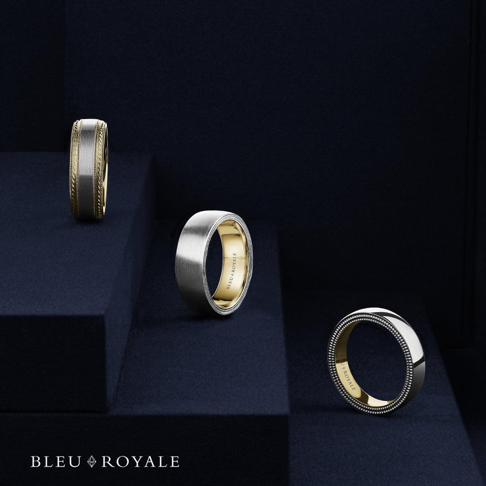 Bleu Royale Wedding Bands
