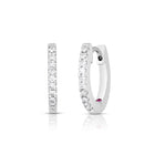 Roberto Coin 18KW Small Diamond Hoop Ear