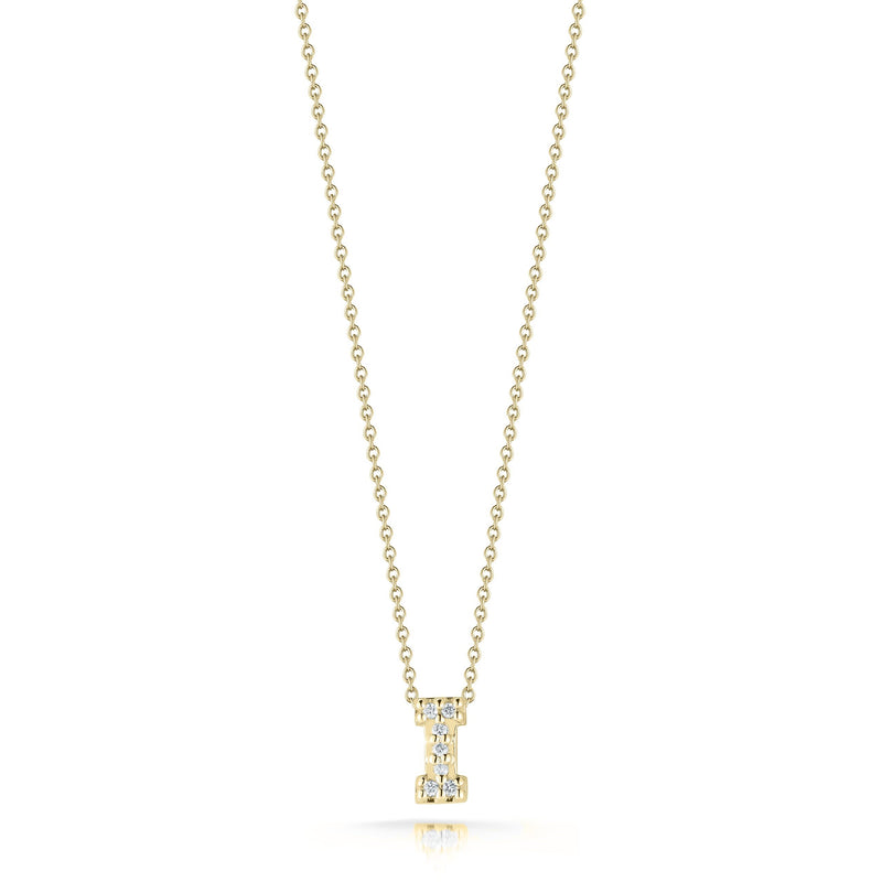 Roberto Coin 18K Diamond Love Letter Necklace "I"