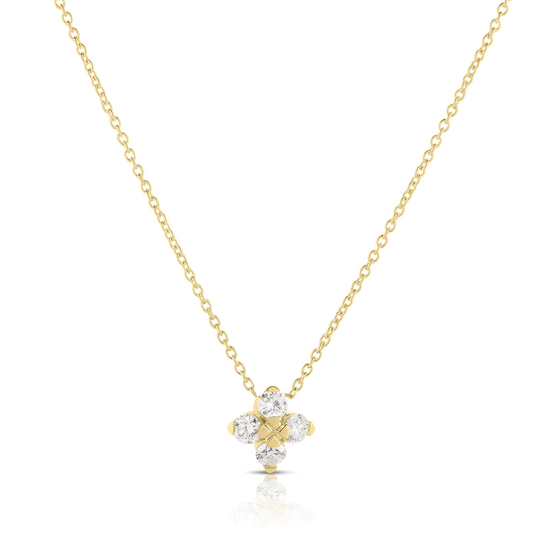 Roberto Coin Love in Verona Diamond Flower Necklace