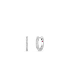 Roberto Coin 18KW Small Diamond Hoop Ear