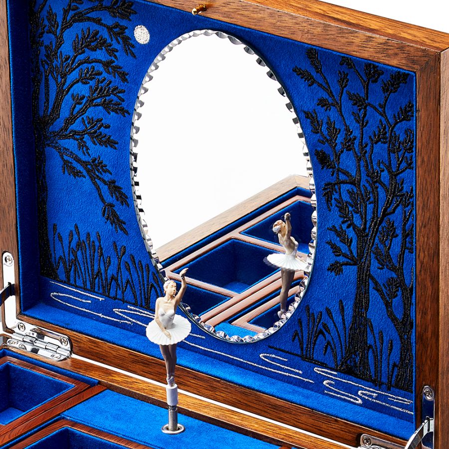 WOLF Ballet Musical Jewellery Box Swan Lake